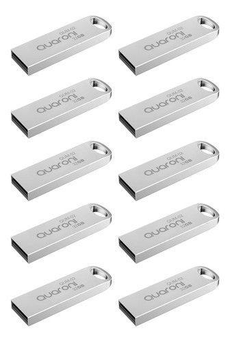 Paquete 10 Memoria Usb 32gb Quaroni Metalica Usb 2.0 Kt