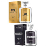 Kit 02 Parfum Brasil 100ml - Men Million + Silver Men 