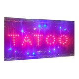 Cartel Led Tatoo Abierto Tattoo O La Que Quieras Oferta 