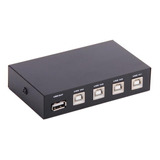 Interruptor Usb 2.0 De 4 Puertos Para Escáner De Impresora