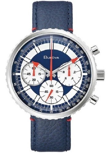 Relógio Bulova Masculino Archive Series 96a283 Prateado Azul