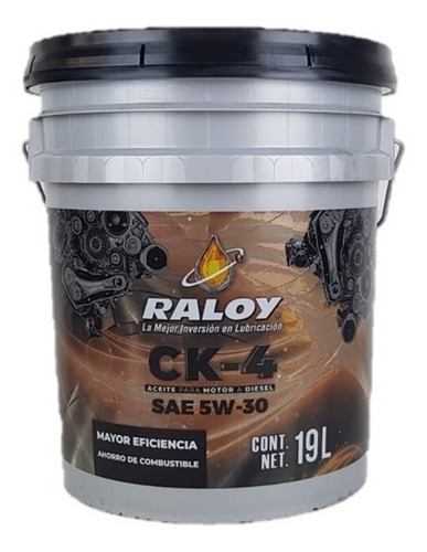 Aceite Raloy Sintetico Diesel Sae 5w30 Api Ck4 Cubeta 19l