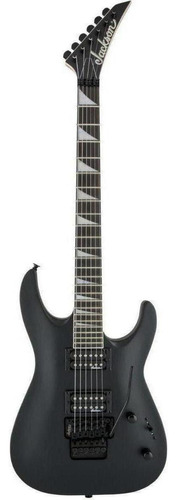 Guitarra Eléctrica Jackson Js Series Js32 Dka Dinky De Álamo Satin Black Brillante Con Diapasón De Amaranto