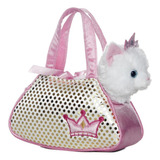 Aurora Fancy Pals Transportín Mascotas Princess Kit 17cm Color Blanco Diseño Gato