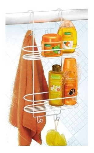 Suporte Duplo Box Emborrachado Porta Shampoo