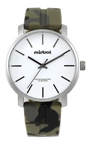 Reloj Mistral Hombre Gti-2215-07 Resina Sumergible Camu