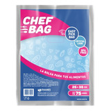 Bolsas Para Freezer Conservar Alimentos Chef Bag 25x35cm 75u