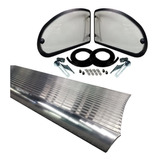 Ventanas Abatibles + Estribos Billet 100% Aluminio Pulido Vw