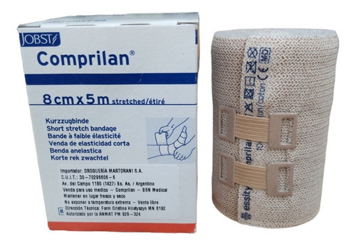 Venda De Compresión Bsn Medical Comprilan 8 Cm. X 5 Mt. Color Beige