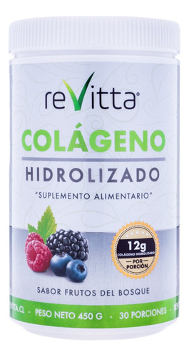 Colageno Hidrolizado 450g 30sv Frutos Del Bosque - Revitta