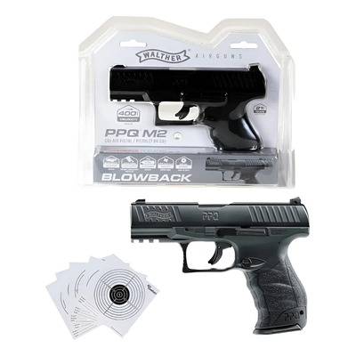 Pistola CO2 Balines Walther PPQ M2 4.5mm 21 Disparos Blowback | Meses sin interés