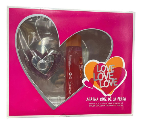 Agatha Ruiz De La Prada Love Love Love Set 80ml+gel100ml