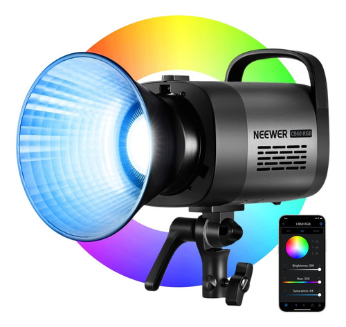 Luz Led Para Fotografia Y Video Rgb Neewer Cb60 Cri 97 70w