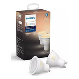 Philips Hue Branca Ambiance Lâmpada Spot Bluetooth Gu10 Kit2