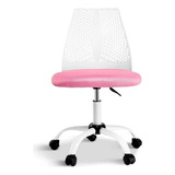 Silla Ergonómica Rosa Y Blanca