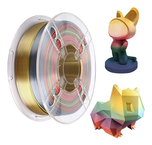Filamento Fasmov Seda Rainbow Multicolor 3d Impresora  P Flm