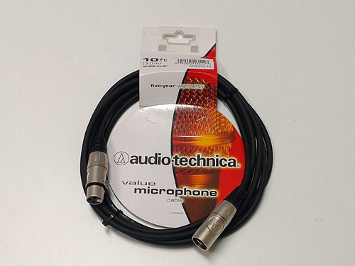 Cable Para Micrófono Xlr A Xlr Audio Technica At8313-10 3m