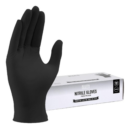 Guantes De Nitrilo Libre De Latex Sin Polvo 100pz