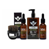 Pack 2 Aceite Barba, Cepillo Barba Y Shampoo Barba, Barberia