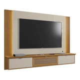 Panel Rack Tv 70 Qatar Blanco Invierno Canela Rattan