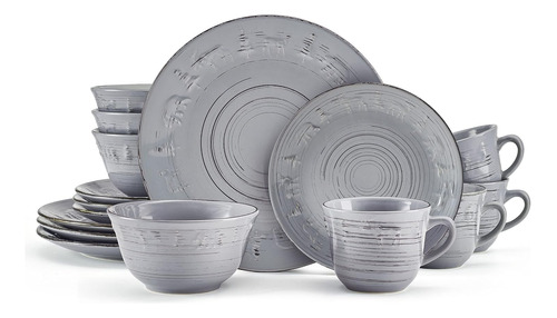 Pfaltzgraff Trellis Lodge 16 Piece Dinnerware Set, Servic Aa