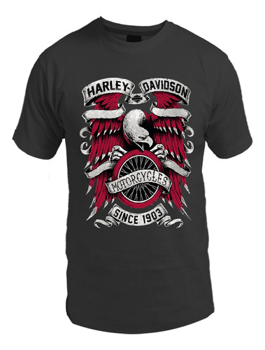 Remera De Harley Davidson / Moto / Logo / Todos Los Talles