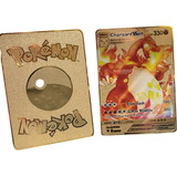 Tarjeta Pokemon De Metal Dorada Charizard Vmax