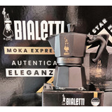 Cafetera Italiana Bialetti Moka Black Star Edition 3 Tazas