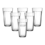 Conjunto Kit De 6 Copos Long Drink 450ml Americano Nadir Cor Transparente