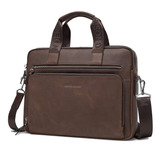  Mens Briefcase Leather Business Work Bag  Inch Laptop ...