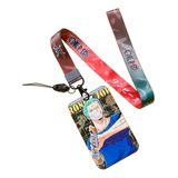 Porta Carnet Y Lanyard One Piece Anime Roronoa Zoro Gafete