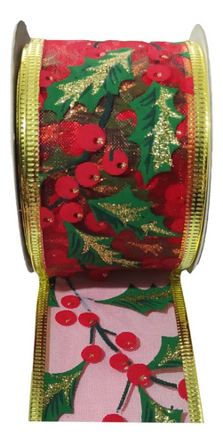 Cintas Navideñas Adorno 5cm X 2,7mt  M5 - Sheshu Navidad | Envío gratis