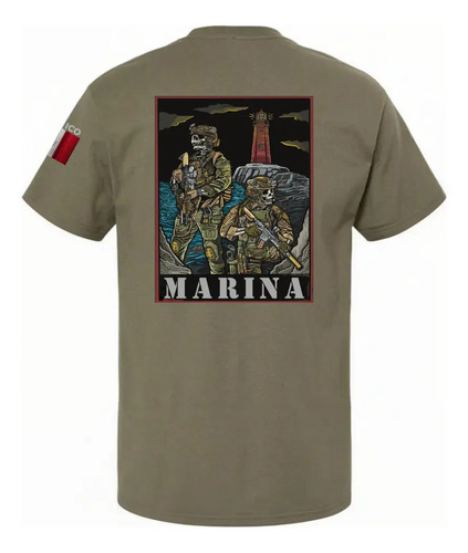 Playera De La Marina De Mexico Unisex