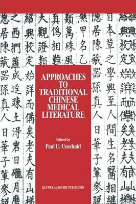 Libro Approaches To Traditional Chinese Medical Literatur...