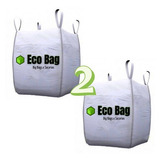 Par Big Bag 2 Unidades C1 90x90x120 1m³ Grande Resistente