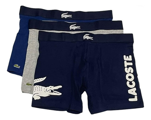 Boxer Lacoste - Calzones  Elásticos De Algodón 3 Piezas