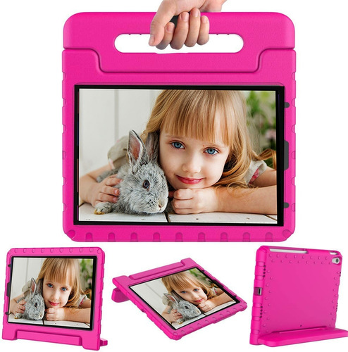 Funda + Vidrio Para iPad 9na 8th 7th Gen 10,2' Valija Goma