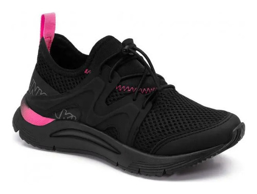 Tenis Infantil Feminino Klin Preto Tênis Menina Klin