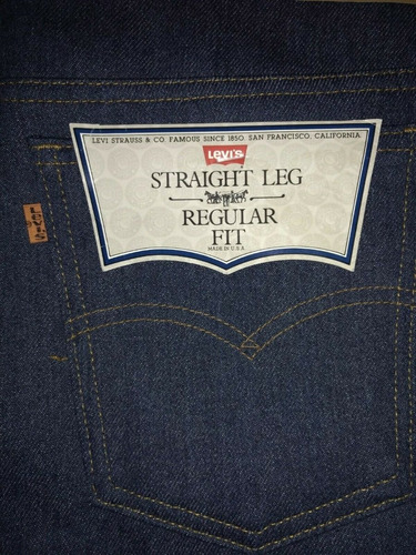 Pantalon Levis Azul Naranja  Made In Usa Talla 36-32 Ep 1980