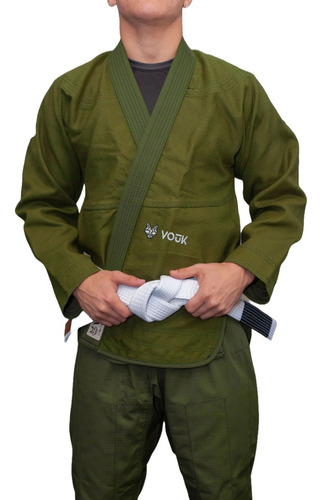 Kimono Jiu Jitsu Vouk Soldier Trançado + Bolsa De Brinde