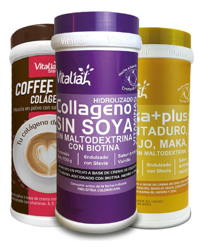 Colágeno Vainilla, Coffe Y Maka - g a $57