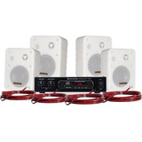 Kit Som Ambiente 400w Musical Ambience 4000 V2 Branco