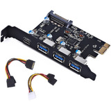 Tarjeta De Expansión Ulansen, Pci-e A Usb3-0 Tipo C, 15 Pine