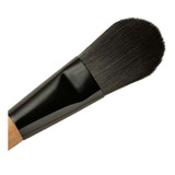 Brocha De Maquillaje Natura Watercolor Black 2 En 1 Para Base Y Corrector