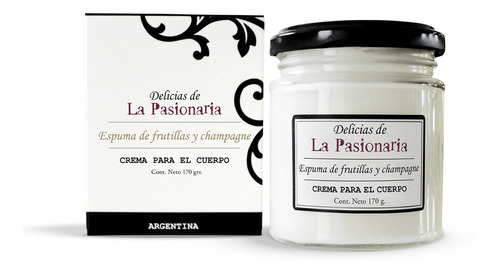 Crema Cuerpo Espuma De Frutillas Champagne La Pasionaria