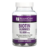 Rejuvicare Gummies Biotina Gomas 60 Pzas 10000 Mcg Hair Skin