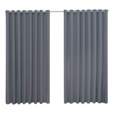 Cortina Blecaut Bleckaut Blackout Ic Luxo Casa 1,60x1,60 Cor Cinza