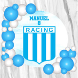 Fondo Banner Candy Bar Circular Futbol Racing 70x70cm