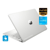 Laptop Hp Core I3 11ª (256 Ssd + 8gb) 15 Fhd Touch Color Plateado