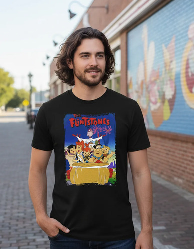Playera Los Picapiedra Diseño 01 Caricaturas Retro Beloma